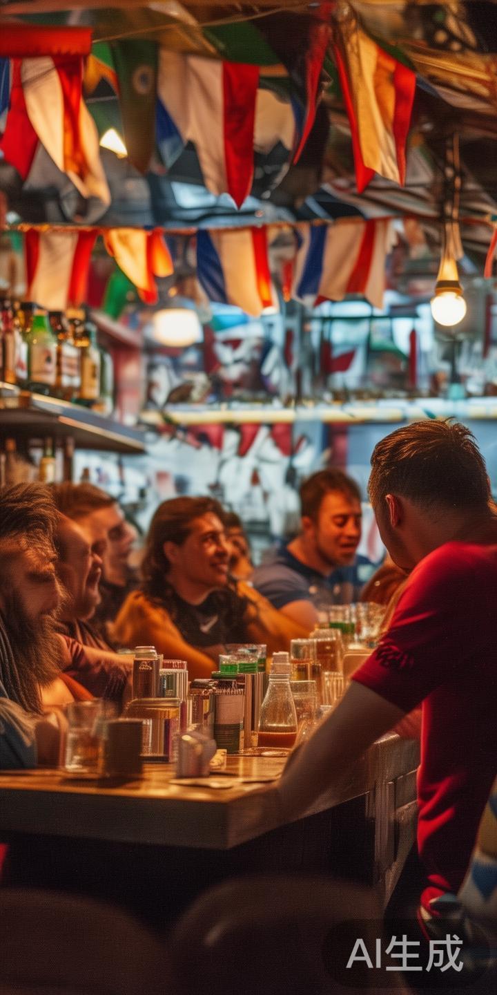 世界杯期间酒吧赌球现象分析与风险预警机制探讨 每逢大型体育赛事如世界杯,酒吧成为球迷观赛和交流的